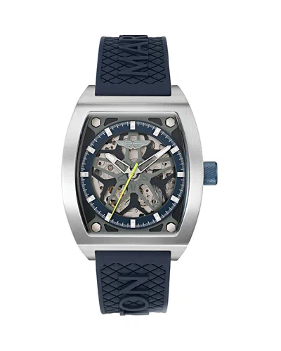 Aston Martin Trg Automatic Silicone Watch, 41mm In Blue