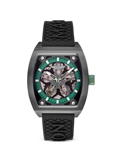 Aston Martin Trg Skeleton-dial 41mm Watch In Black
