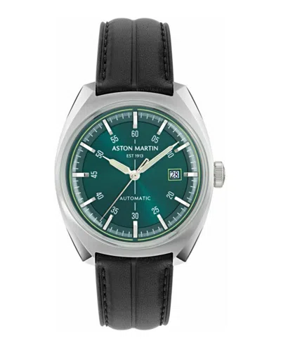 Aston Martin Ts2 Automatic Leather Watch In Green