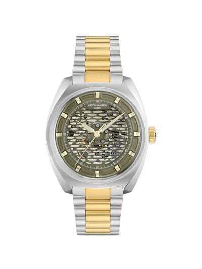 Aston Martin Ts2 Skeleton 41mm Watch In Metallic