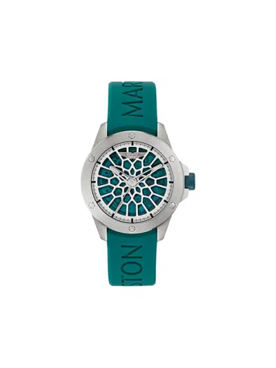Aston Martin Watches Blue Skeleton 41mm Watch In White