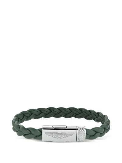 Aston Martin Watches Braided Leather Bracelet In Multi