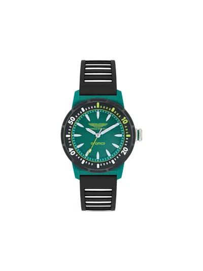 Aston Martin Watches Green Plastic Armbanduhr 40mm