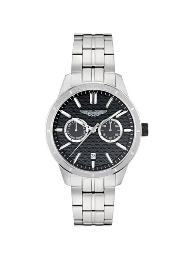 Aston Martin Watches Guilloché-dial 42mm Watch In Gray