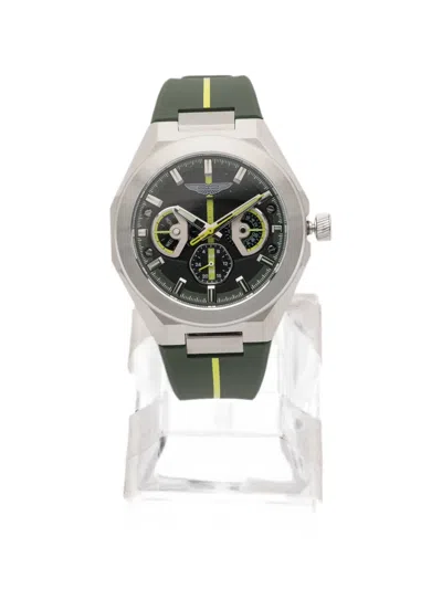 Aston Martin Watches Logo-detail 42mm Watch In Green