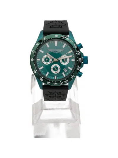 Aston Martin Watches Logo-detail 44mm Watch In Green