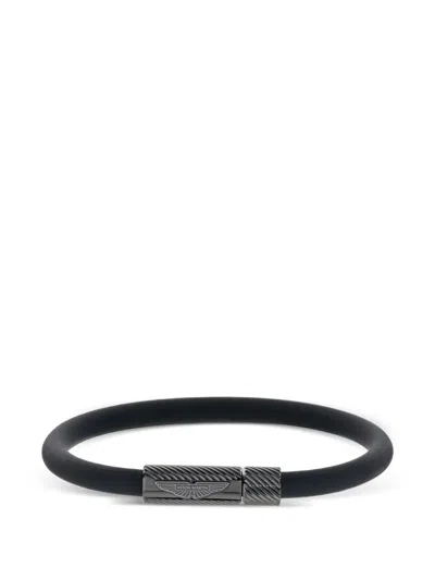 Aston Martin Watches Logo-engraved Bracelet In Black