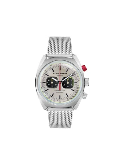 Aston Martin Watches Stainless Steel Chronograph 45mm Watch In Neutral