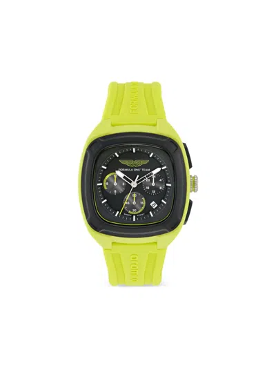 Aston Martin Watches Yellow Plastic Black Dial Armbanduhr 44mm