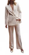 Aston Studio Jasper Pant In White In Neutral