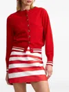 Aston Studio Leonara Cardigan In Red