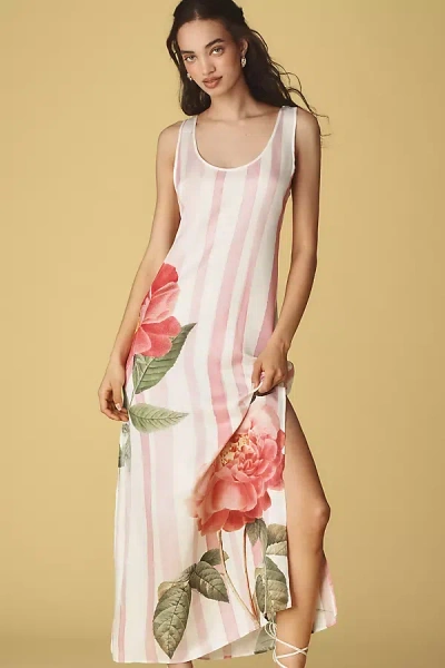 Aston Studio Poppy Scoop-neck Maxi Dress In Pink