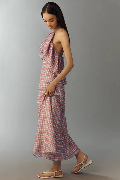 ASTON STUDIO ROMANE RUFFLE MAXI DRESS