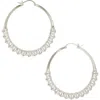 Astor & Orion Calla Hoops In Silver