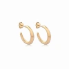 Astor & Orion Crescent Hoops In Gold