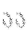 Astor & Orion Hera Hoops In Silver