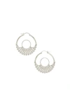 Astor & Orion Iris Hoops In Silver