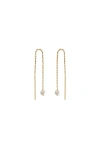 Astor & Orion Paloma Pearl Threaders In Gold