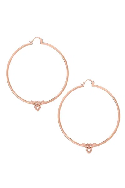 Astor & Orion Women's Amorette Hoop Earrings In Rose Gold
