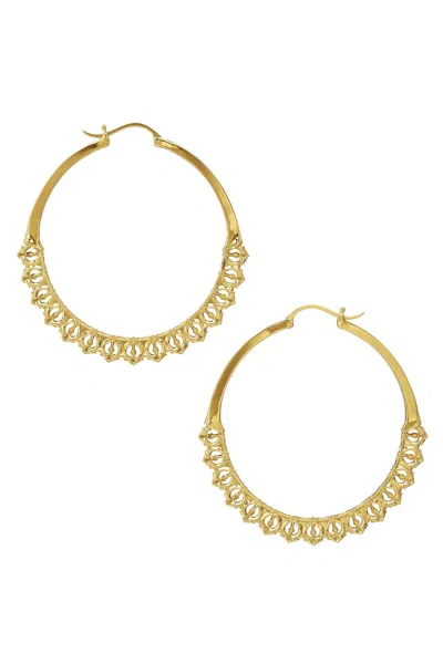 Astor & Orion Women's Calla Gold Hoops Large