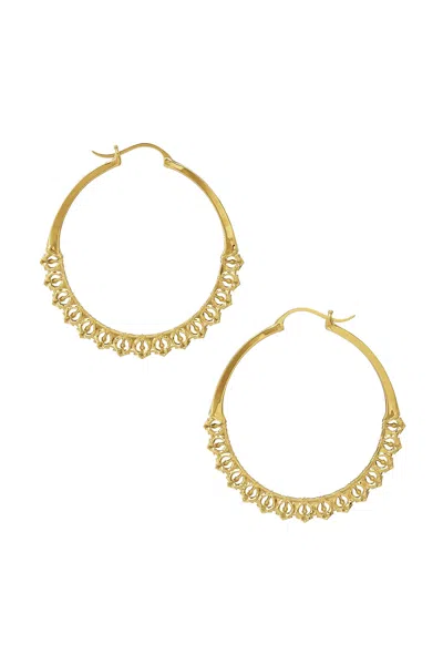 Astor & Orion Women's Calla Hoops Gold Medium