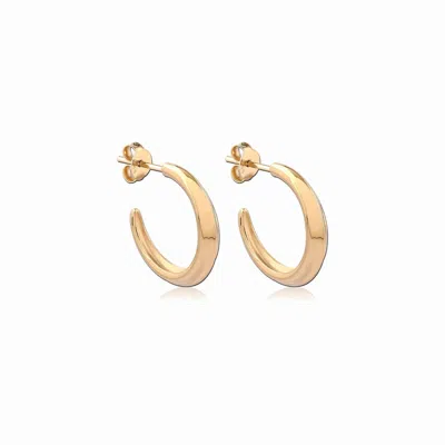 Astor & Orion Women's Crescent Gold Hoops Small