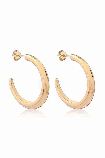 Astor & Orion Women's Crescent Hoops Gold Large