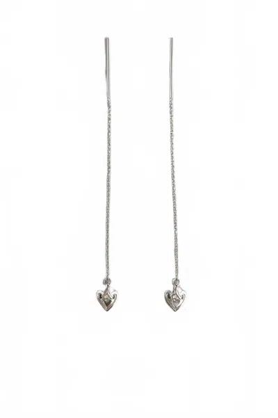 Astor & Orion Women's Heart Threaders Earrings In Silver