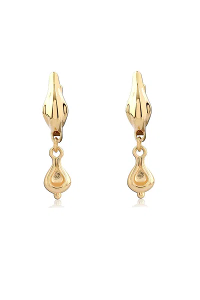 Astor & Orion Women's Hecate's Drop Huggie Gold