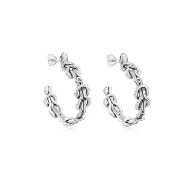 Astor & Orion Women's Hera Silver Hoops