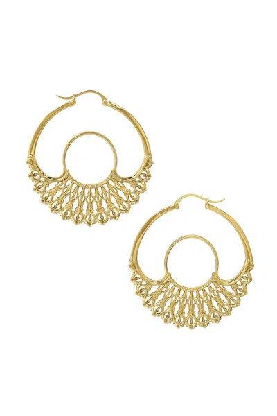 Astor & Orion Women's Iris Statement Hoops Gold Medium