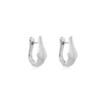 Astor & Orion Women's Lyra Hoops Silver
