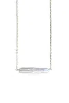 Astor & Orion Women's Maris Pearl Bar Necklace In Silver In Metallic