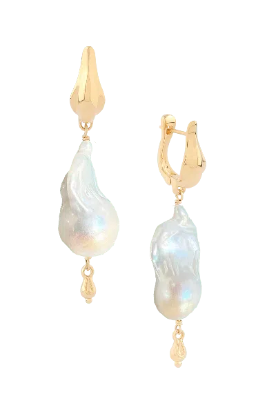 Astor & Orion Women's Naya Baroque Pearl Earrings Gold