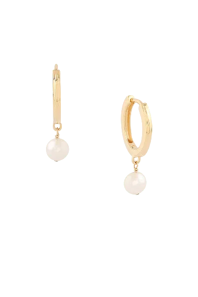Astor & Orion Women's Paloma Pearl Huggies Gold On Sterling