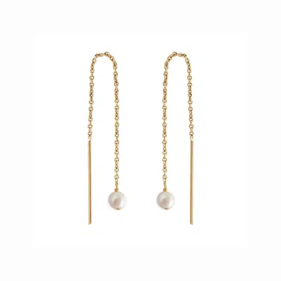 Astor & Orion Women's Paloma Pearl Threader Earrings Gold