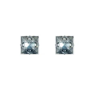 Astor & Orion Women's Pyramid Studs Silver In Blue