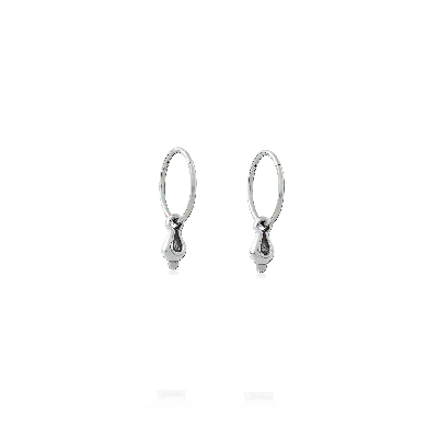 Astor & Orion Women's Silver Ediya Infinity Hoops