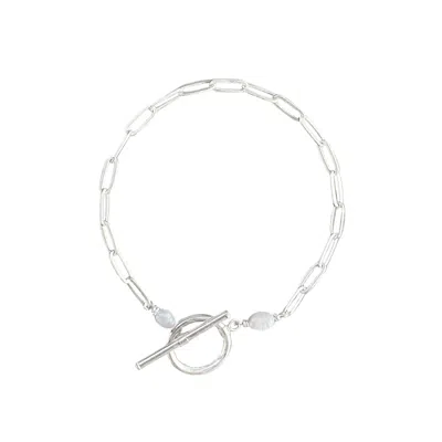 Astor & Orion Women's White / Silver Billie Bracelet Silver