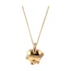 Astor & Orion Women's Wise Heart Gold Charm Necklace