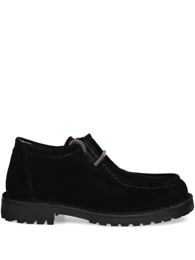 Astorflex Beenflex Suede Derby Shoes In Black