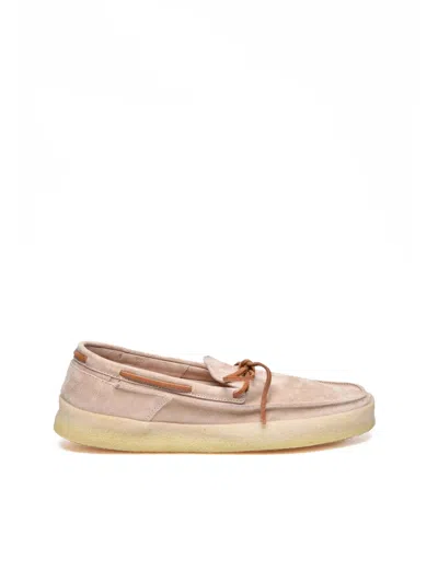 Astorflex Beige Suede Moccasin Loafers In Multi