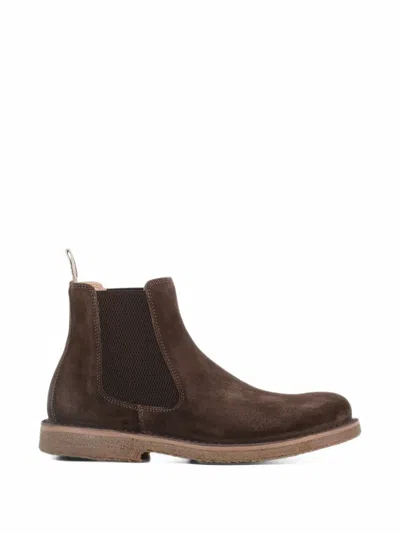 Astorflex Bitflex Suede Chealsea Boots In Brown