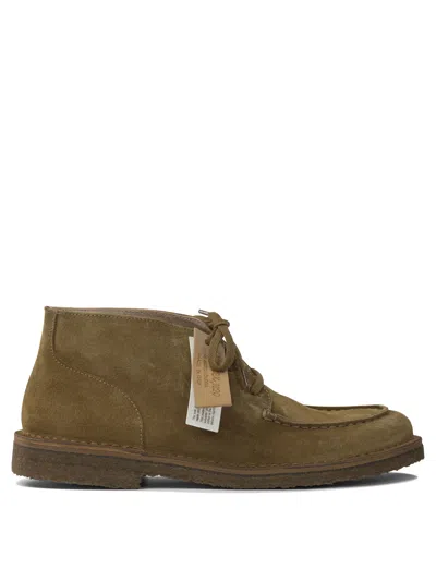 Astorflex Deukeflex Suede Lace-up Boots In Brown