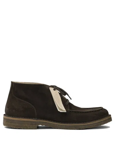 Astorflex "deukeflex" Lace-up Loafers In Brown