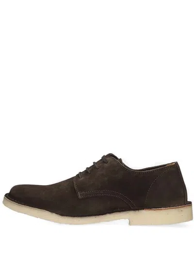 Astorflex Lace-up Suede Derby Shoes In Brown