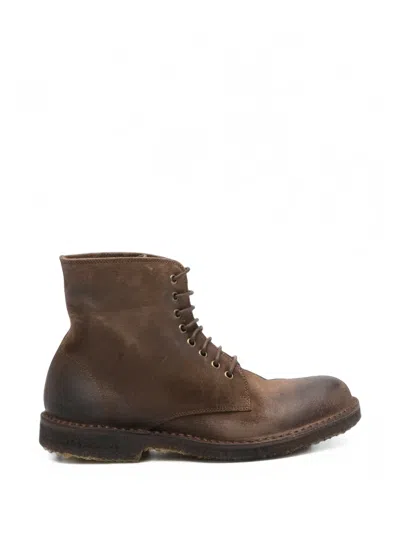 Astorflex Lace-up Suede Ankle Boots In Multi