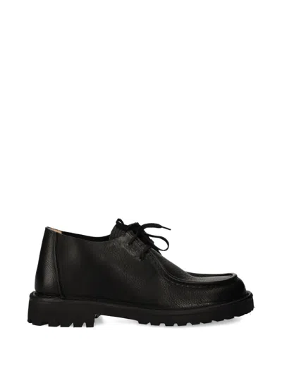 Astorflex Lug-sole Lace-up Loafers In Black