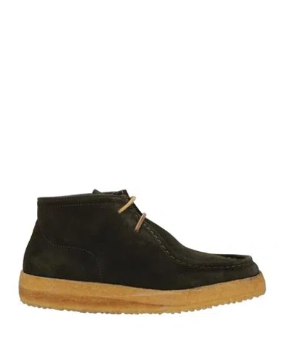 Astorflex Man Ankle Boots Dark Green Size 6 Leather