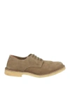 Astorflex Man Lace-up Shoes Military Green Size 8 Soft Leather In Green
